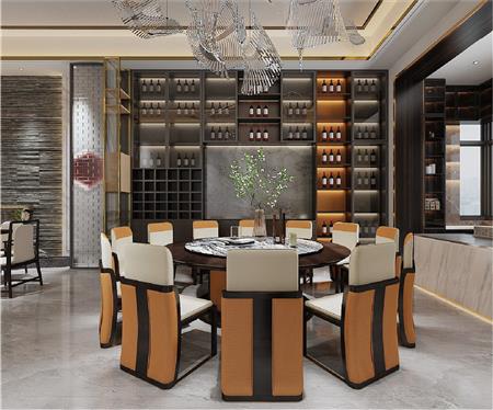 華行大家居輕奢新中式紅木定制餐廳