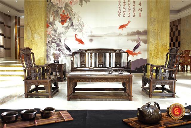 雞翅明式沙發5件套