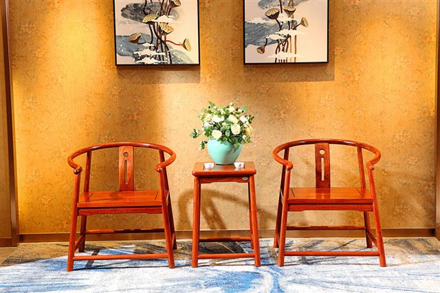 緬花太師椅B73款