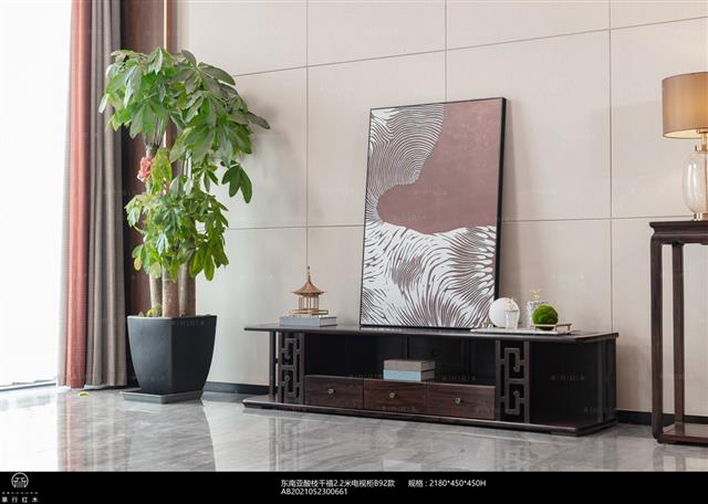 東南亞酸枝千禧2.2米電視柜B92款