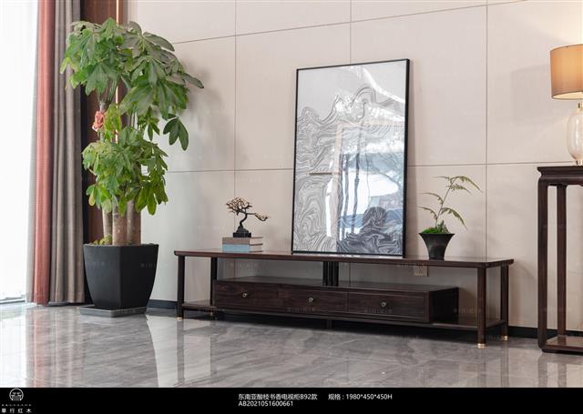 東南亞酸枝書香電視柜B92款